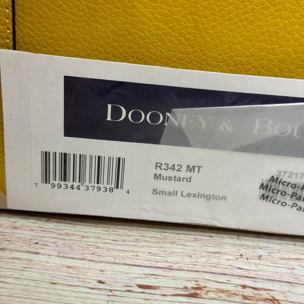 Dooney & Bourke Pebble Grain Small Lexington Tote - Mustard - Picture 6 of 6